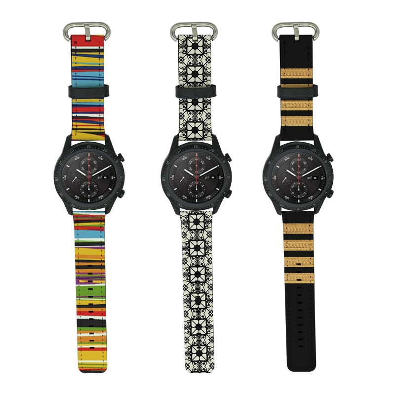 Tali Jam Tangan Samsung/Huawei Kulit PU Sublimasi 20mm