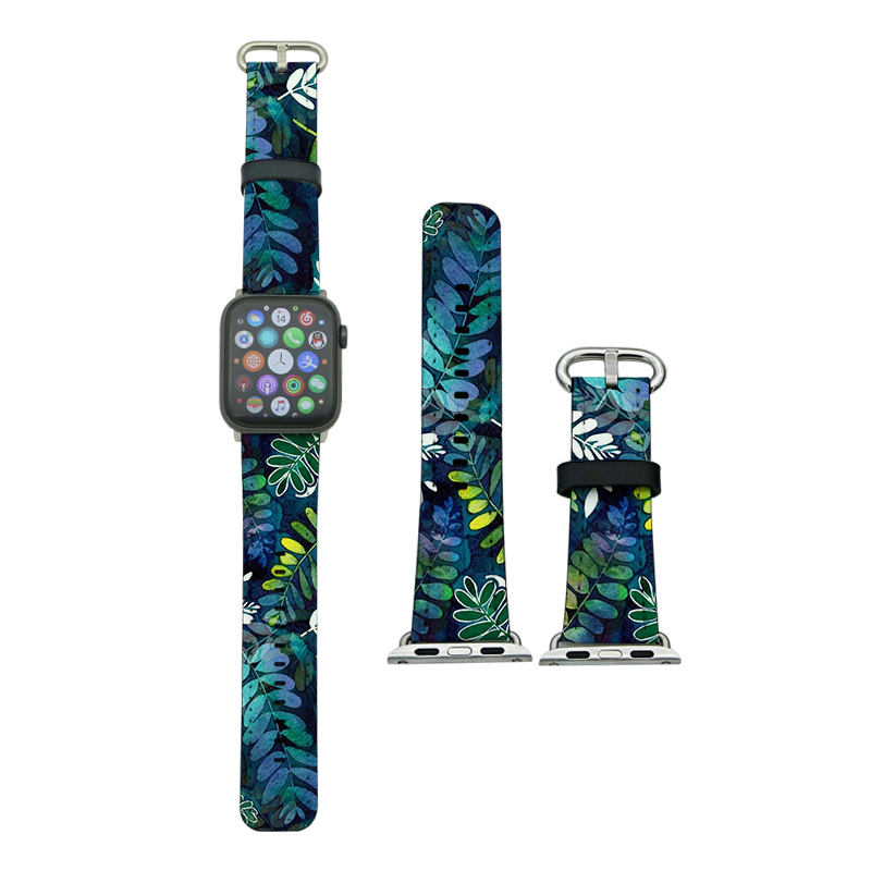 Tali Jam Tangan Apple Kulit PU Sublimasi untuk Seri 1/2/3-38mm