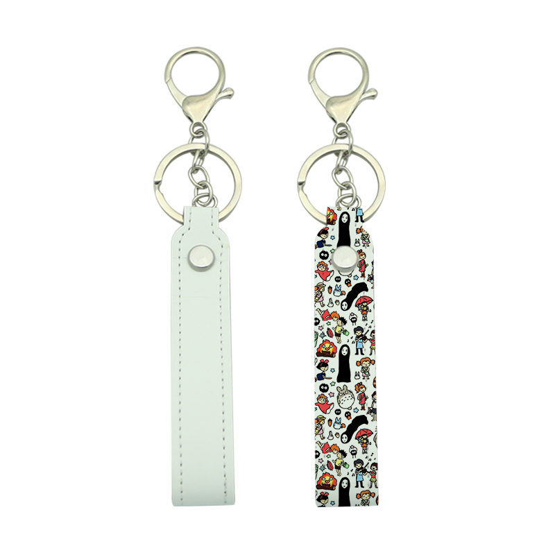 Gantungan Kunci Lanyard Kulit Buatan Sublimasi Gantungan Kunci Lanyard Kulit Buatan Sublimasi