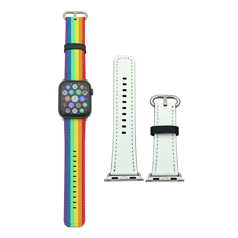 Tali Jam Tangan Apple Kulit PU Sublimasi untuk Seri 1/2/3-38mm