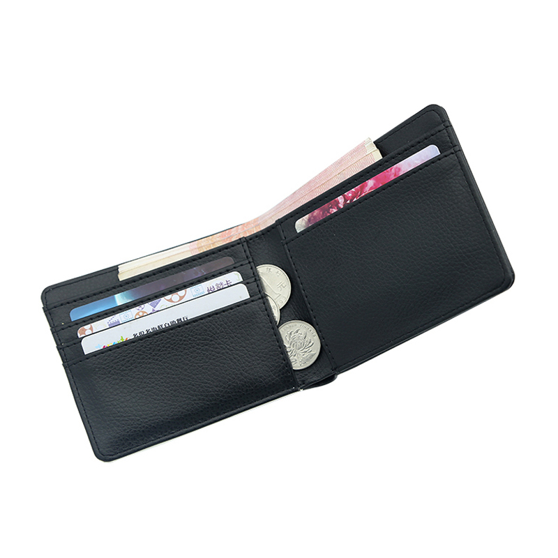 Dompet Bifold Kulit Buatan Sublimasi Pria dengan Cetakan Dua Sisi Dompet Bifold Kulit Buatan Sublimasi Pria dengan Cetakan Dua Sisi