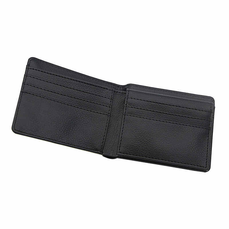 Dompet Bifold Kulit Buatan Sublimasi Pria dengan Tempat Kartu