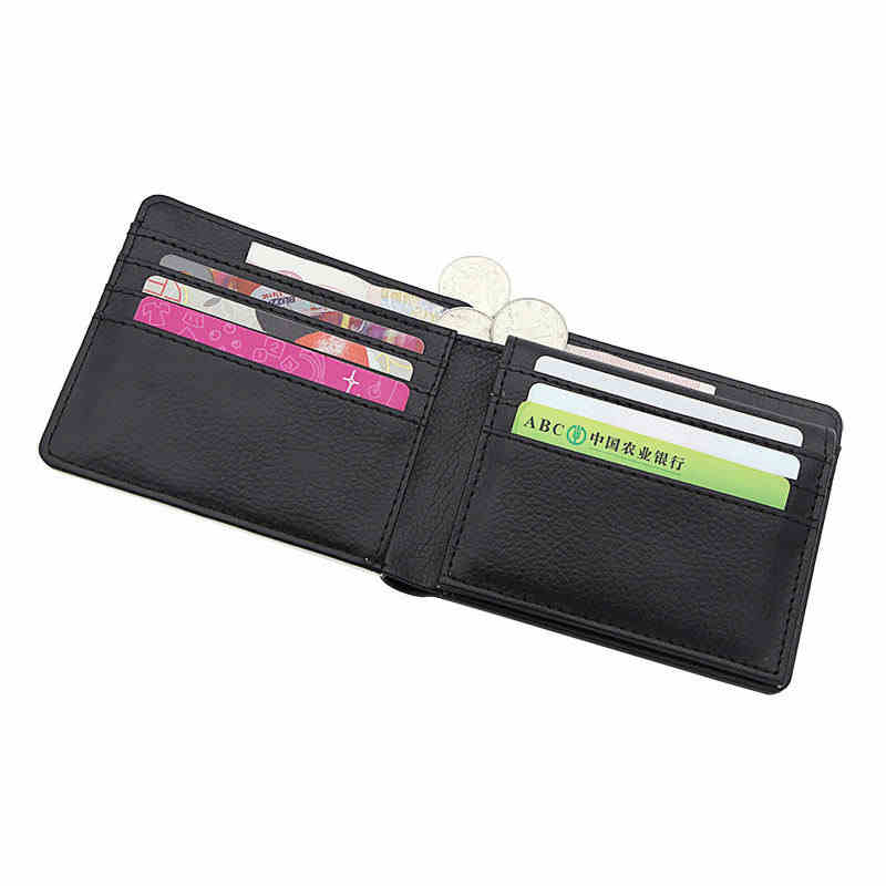 Dompet Bifold Kulit Buatan Sublimasi Pria dengan Tempat Kartu