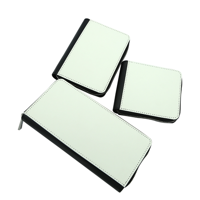 Dompet Ritsleting Kulit Buatan Sublimasi - Besar