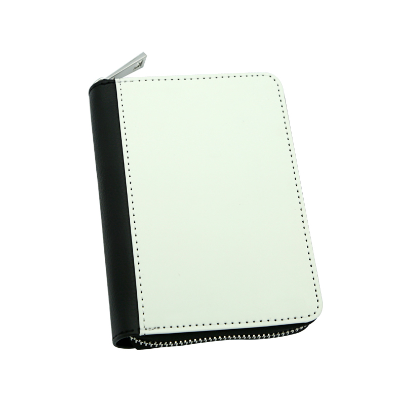 Dompet Ritsleting Kulit Buatan Sublimasi - Tengah