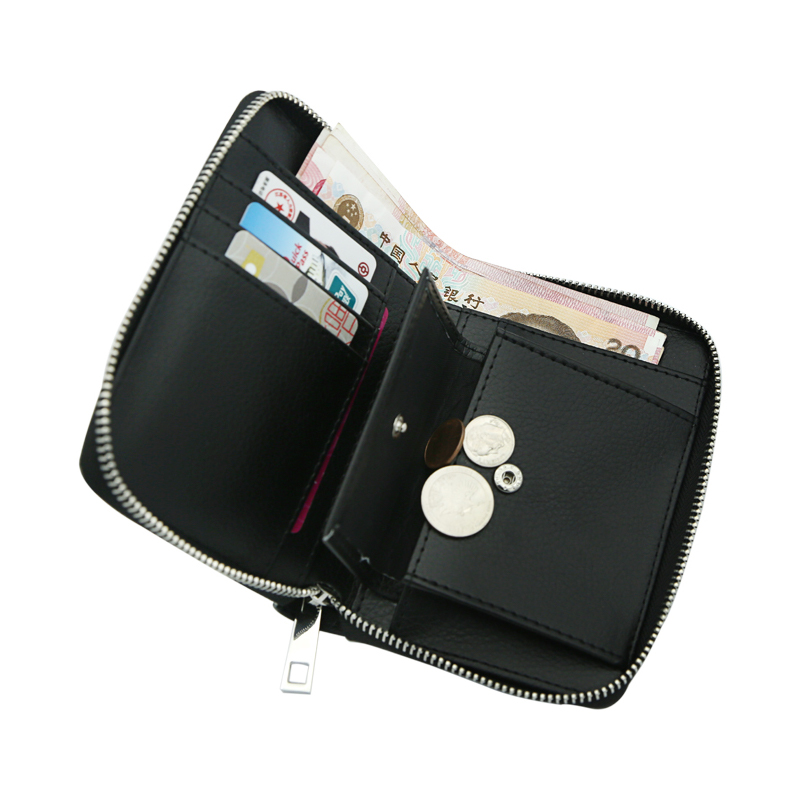 Dompet Ritsleting Kulit Buatan Sublimasi - Tengah