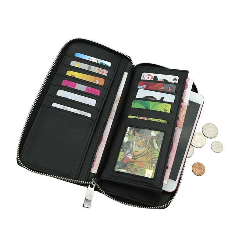 Dompet Ritsleting Kulit Buatan Sublimasi - Besar