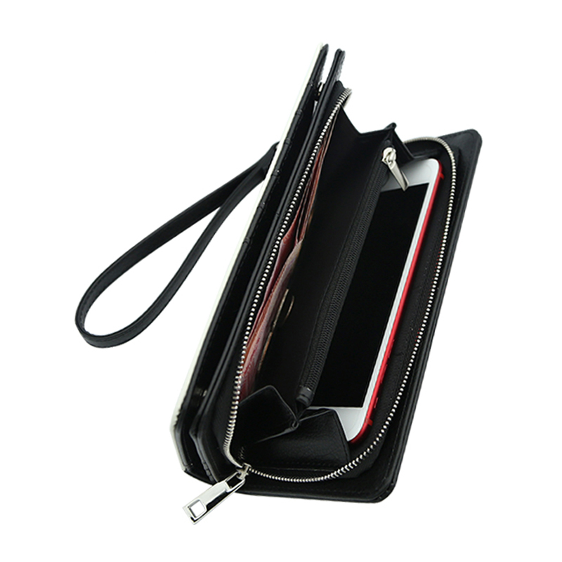 Dompet Kulit Buatan Sublimasi dengan Tali Pergelangan Tangan - Klasik