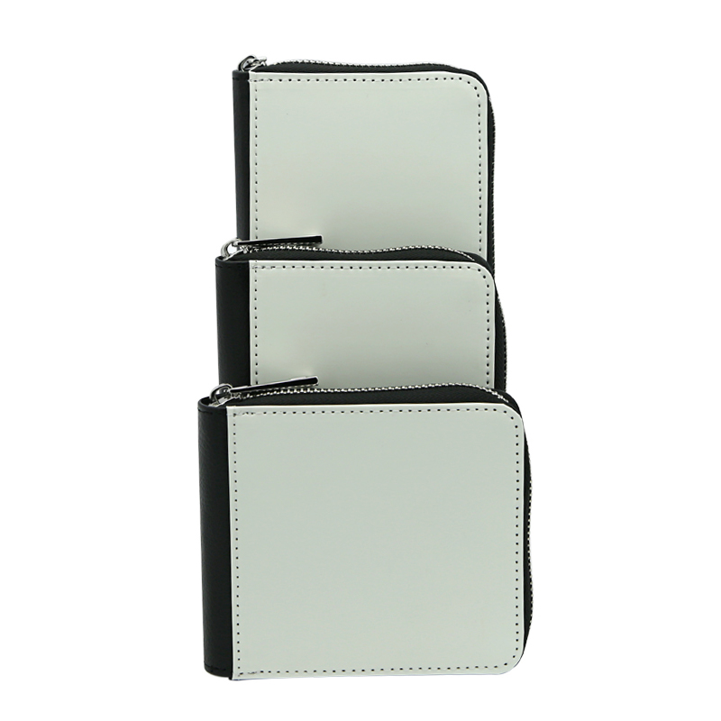 Dompet Ritsleting Kulit Buatan Sublimasi - Besar