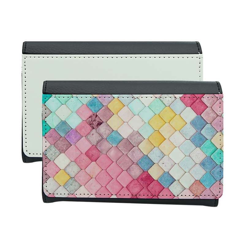 Dompet Bifold Kulit Buatan Sublimasi - Pendek