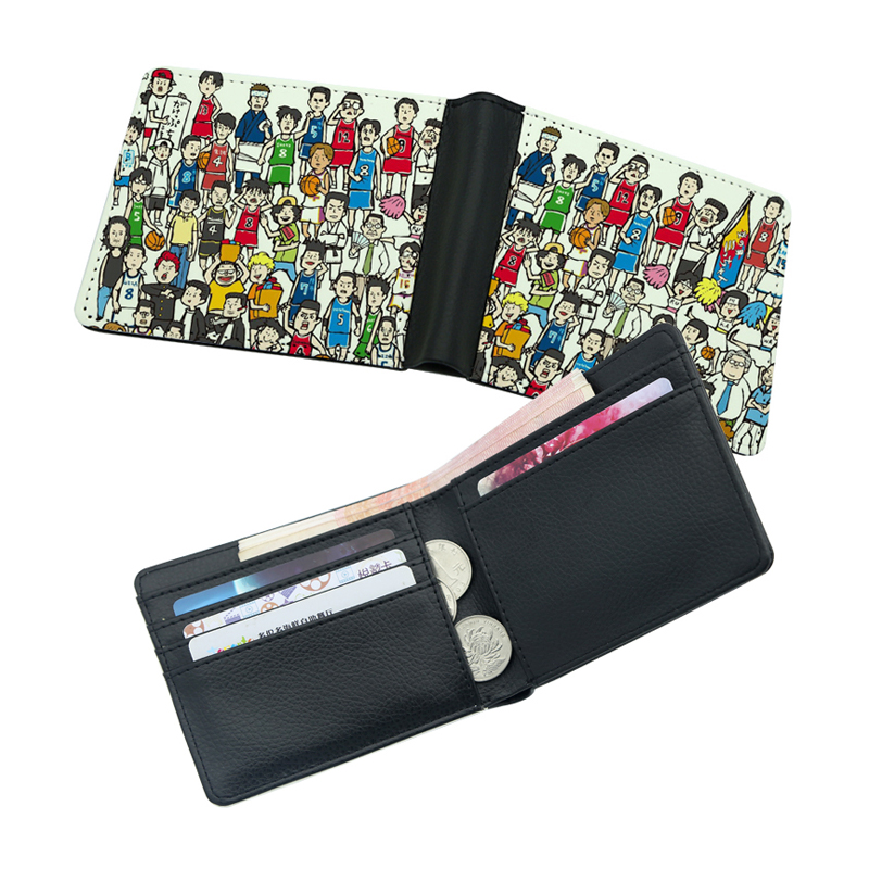 Dompet Bifold Kulit Buatan Sublimasi Pria dengan Cetakan Dua Sisi Dompet Bifold Kulit Buatan Sublimasi Pria dengan Cetakan Dua Sisi