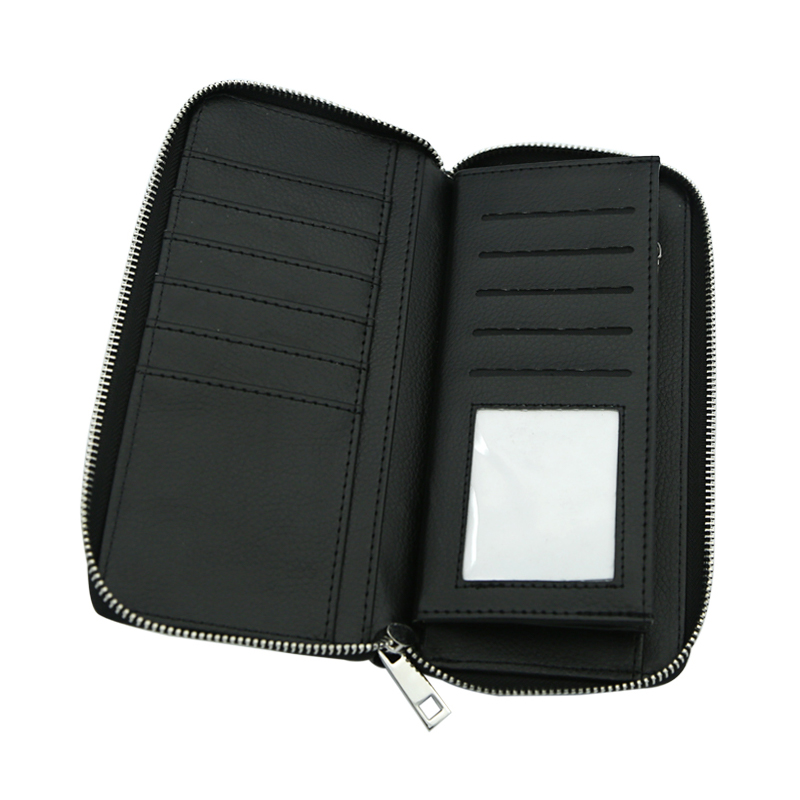 Dompet Ritsleting Kulit Buatan Sublimasi - Besar