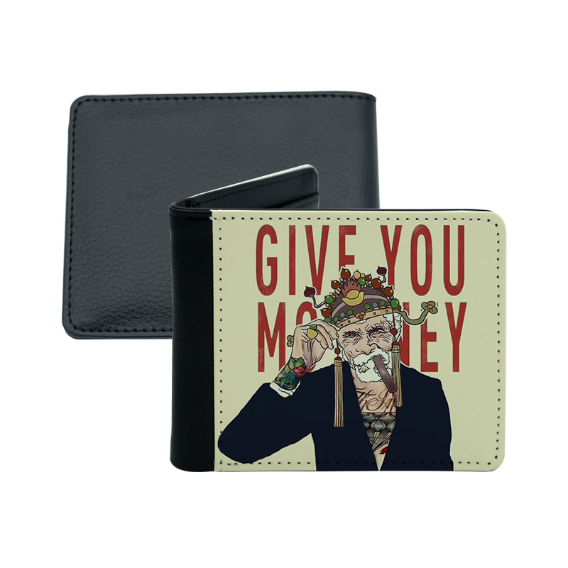 Dompet Bifold Kulit Buatan Sublimasi Pria Dompet Bifold Kulit Buatan Sublimasi Pria