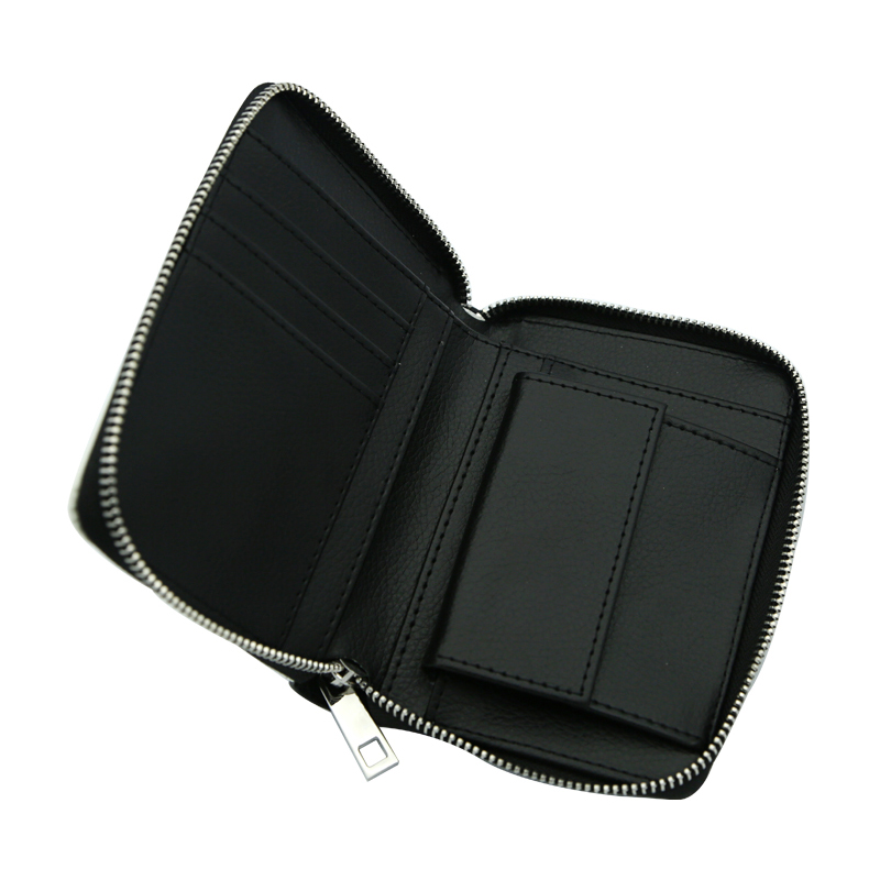 Dompet Ritsleting Kulit Buatan Sublimasi - Tengah