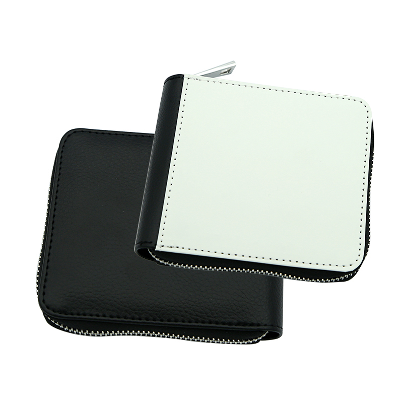 Dompet Ritsleting Kulit Buatan Sublimasi - Kecil 