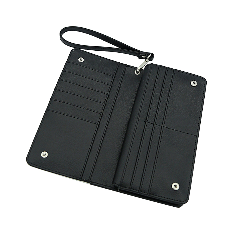 Dompet Kulit Buatan Sublimasi dengan Tali Pergelangan Tangan - Klasik