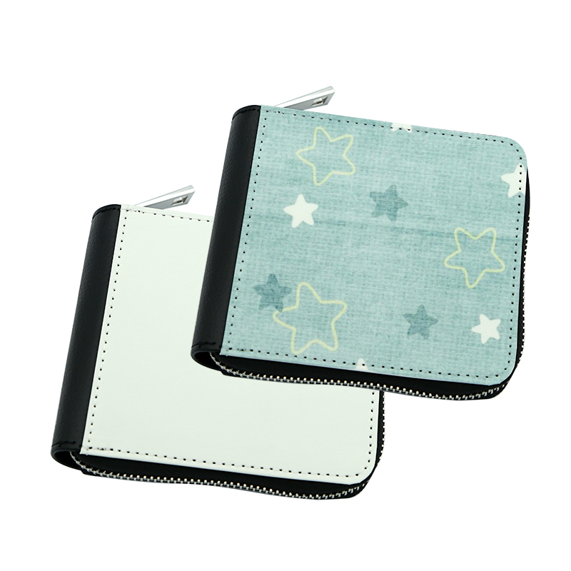 Dompet Ritsleting Kulit Buatan Sublimasi - Kecil 