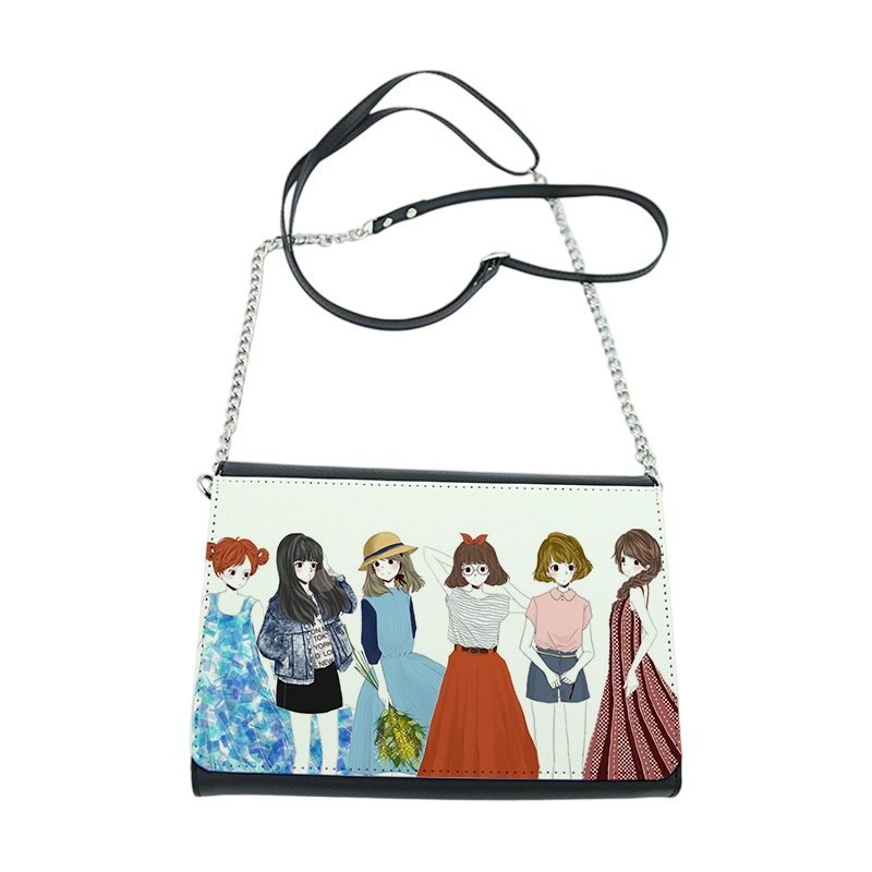 Tas Bahu Besar Kulit Buatan Sublimasi dengan 2 pasang Magnet 