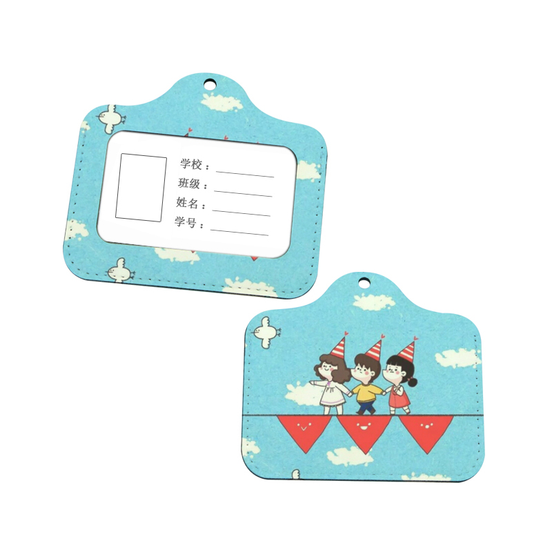 Tempat Lencana ID Kulit Buatan Sublimasi - Horizontal Tempat Lencana ID Kulit Buatan Sublimasi - Horizontal