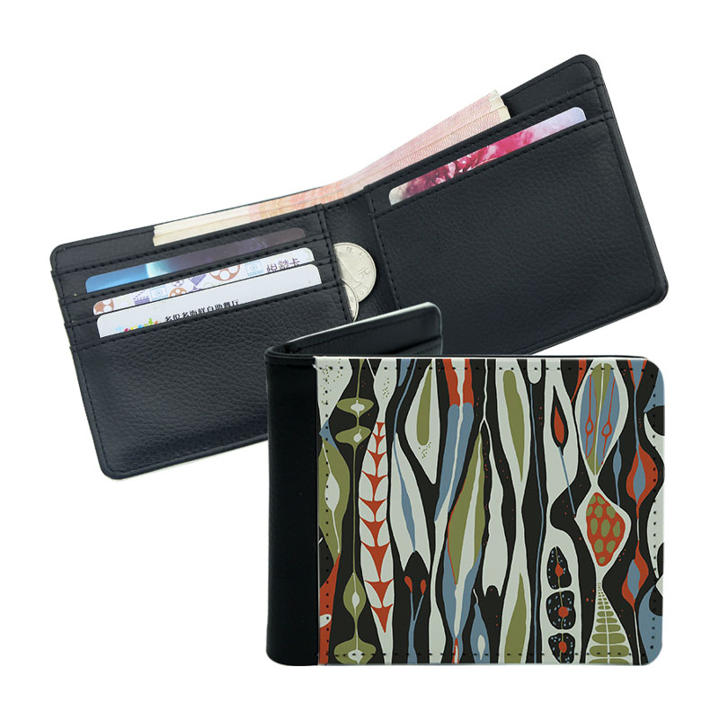 Dompet Bifold Kulit Buatan Sublimasi Pria Dompet Bifold Kulit Buatan Sublimasi Pria