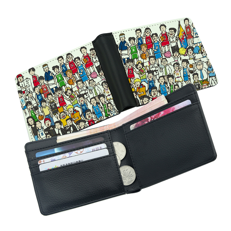 Dompet Bifold Kulit Buatan Sublimasi Pria dengan Cetakan Dua Sisi Dompet Bifold Kulit Buatan Sublimasi Pria dengan Cetakan Dua Sisi