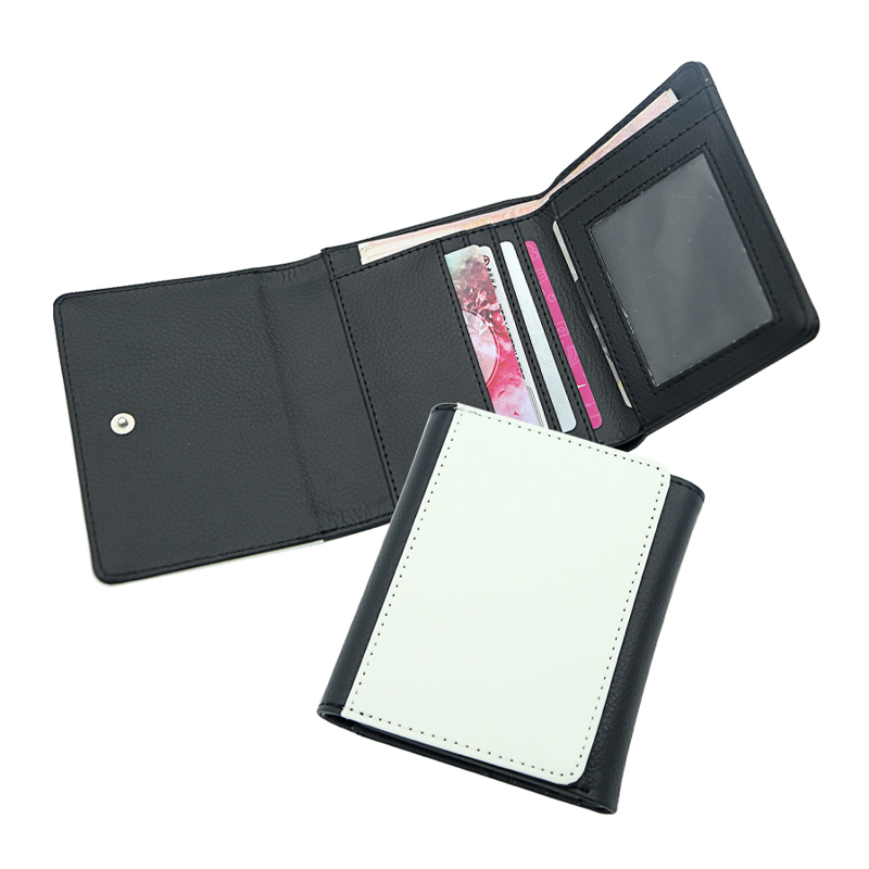 Dompet Kulit Buatan Sublimasi dengan Kulit PU Bagian Dalam - Tengah